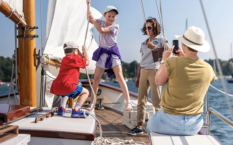 Madeleine3 Sailing aboard Schooner Madeleine in Newport, RI with Newport Classic Cruises