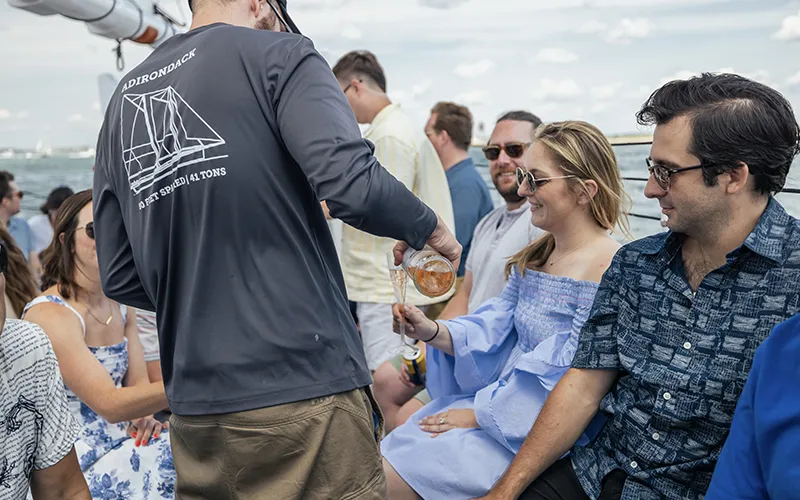 ADIV16 Customers enjoying a sail on Schooner Adirondack IV