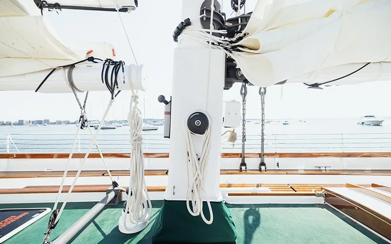 ADIV6 Mast of Schooner Adirondack IV in Newport RI